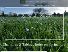 Tablet Screenshot of lacledeschamps-normandie.com